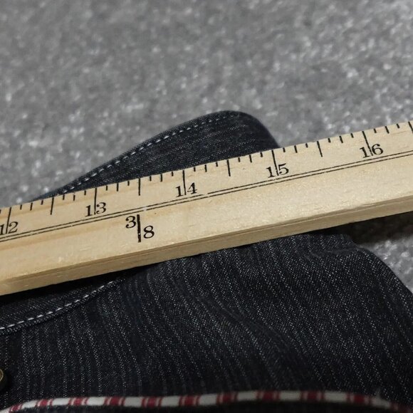 Stars & Stripes Knee Patch Breeches Pants Women Size 30 Black Button Zip Pocket - Picture 7 of 16